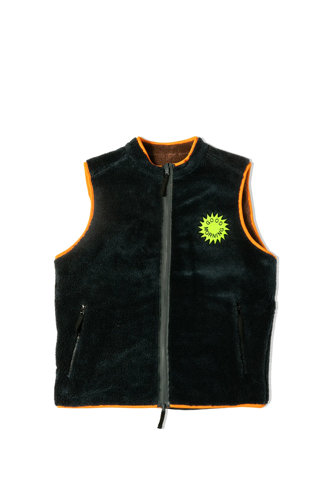 Reversible Polar Fleece Zip Thru Vest