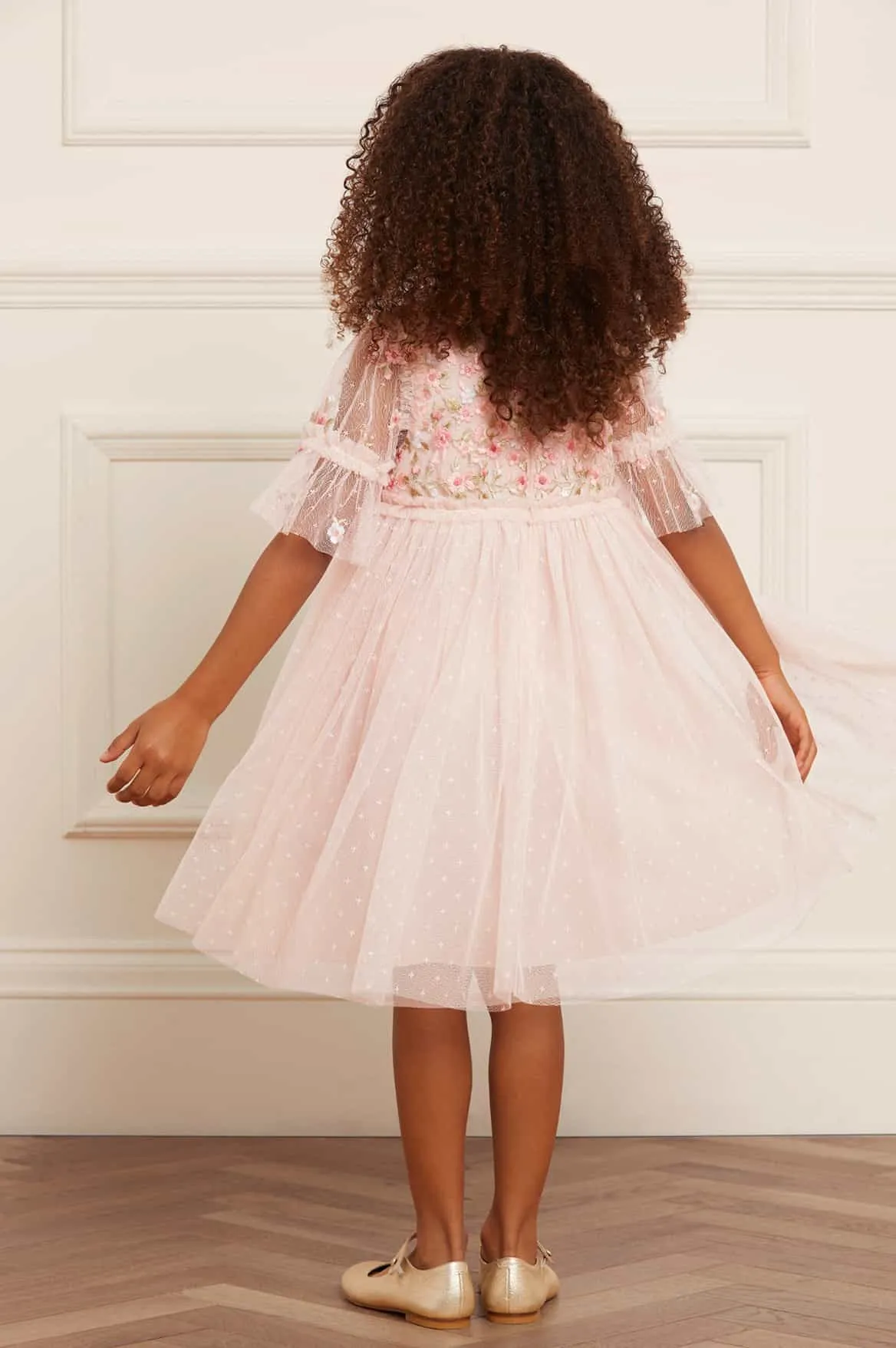 Ribbon Bouquet Bodice Kids Dress
