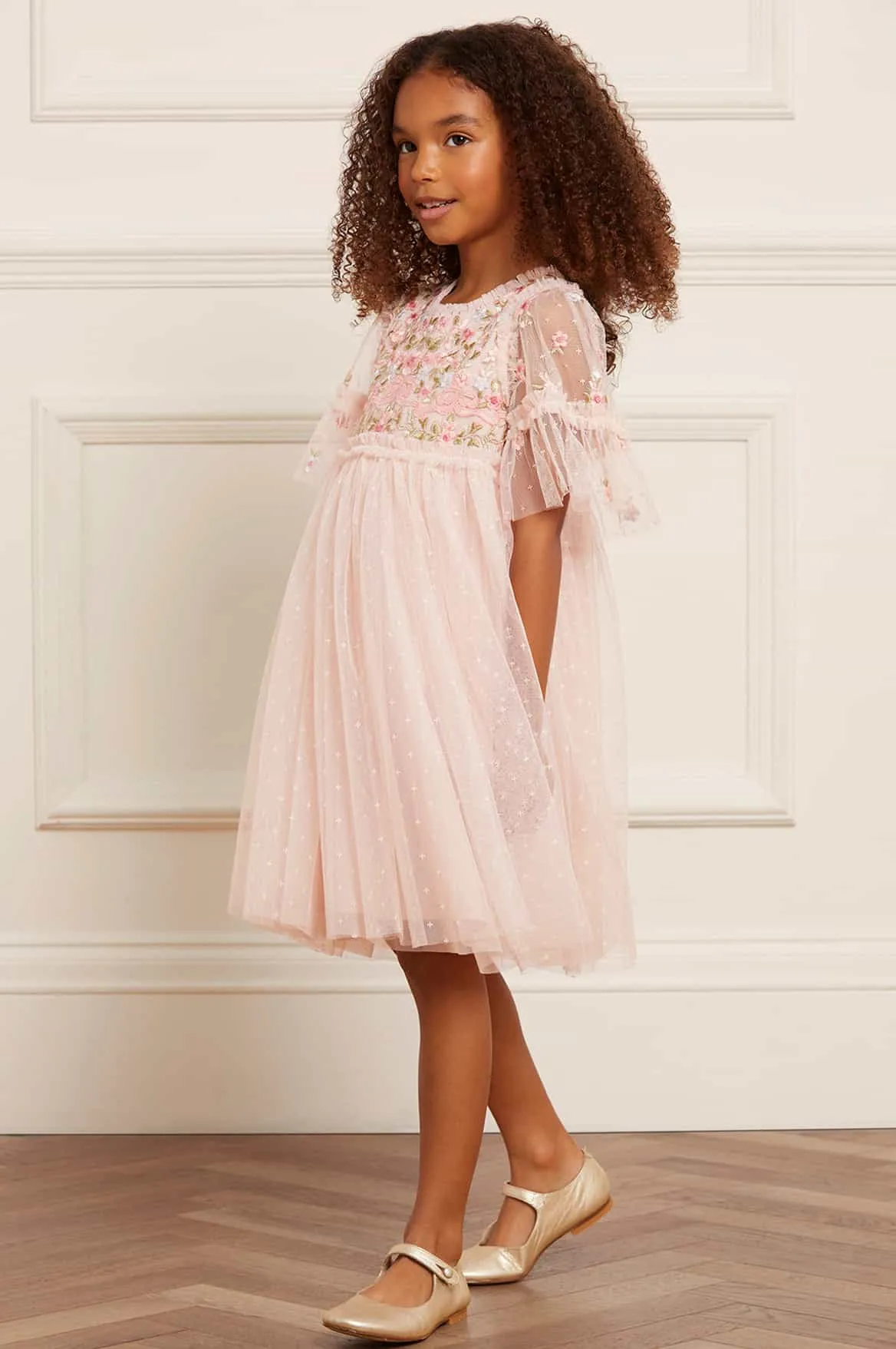 Ribbon Bouquet Bodice Kids Dress