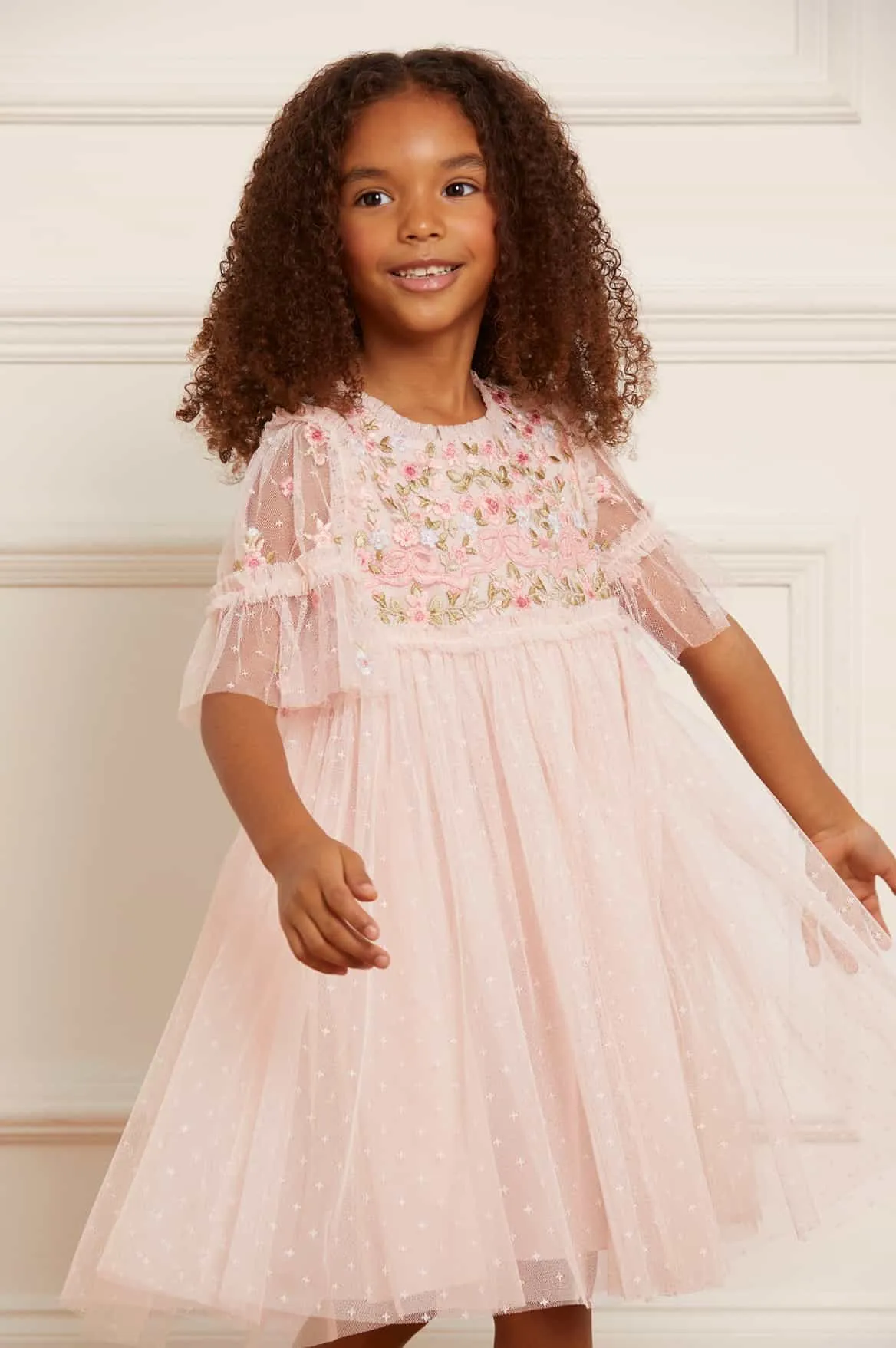 Ribbon Bouquet Bodice Kids Dress