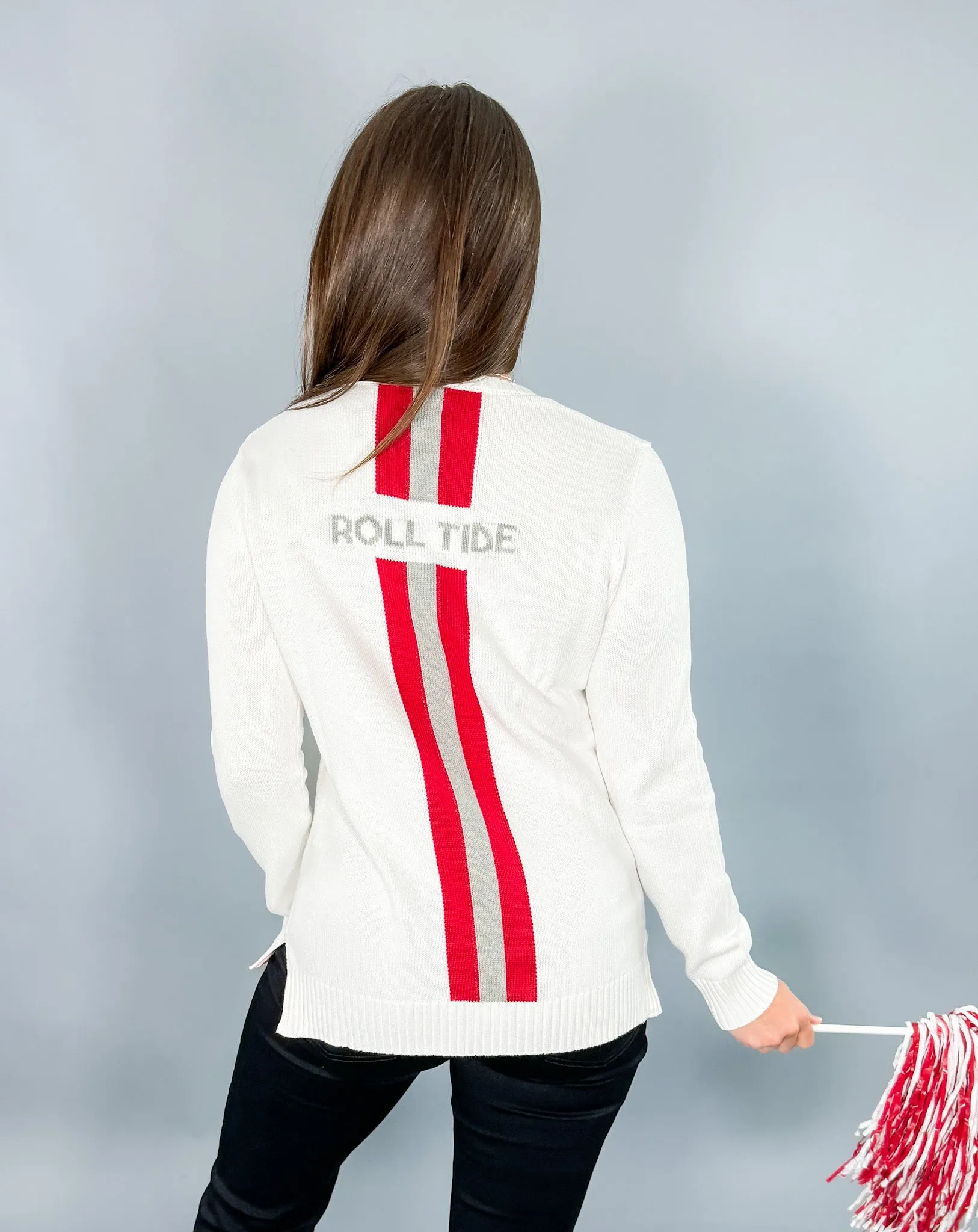 Roll Tide Elephant White Sweater