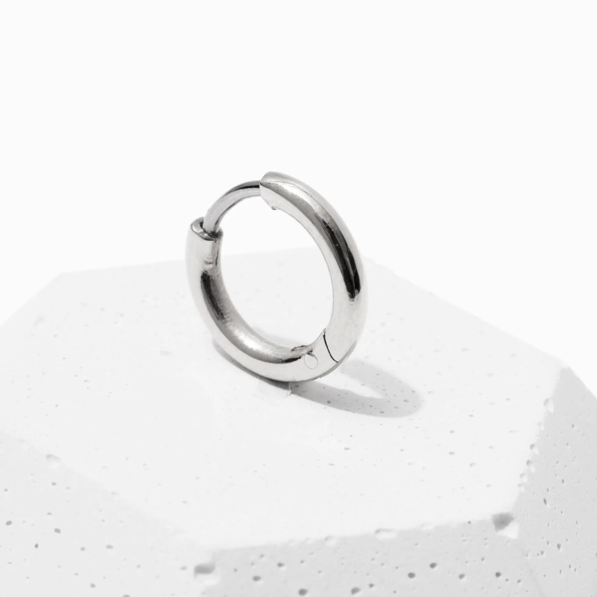 Single Small Rooftop Huggie Hoop Earring