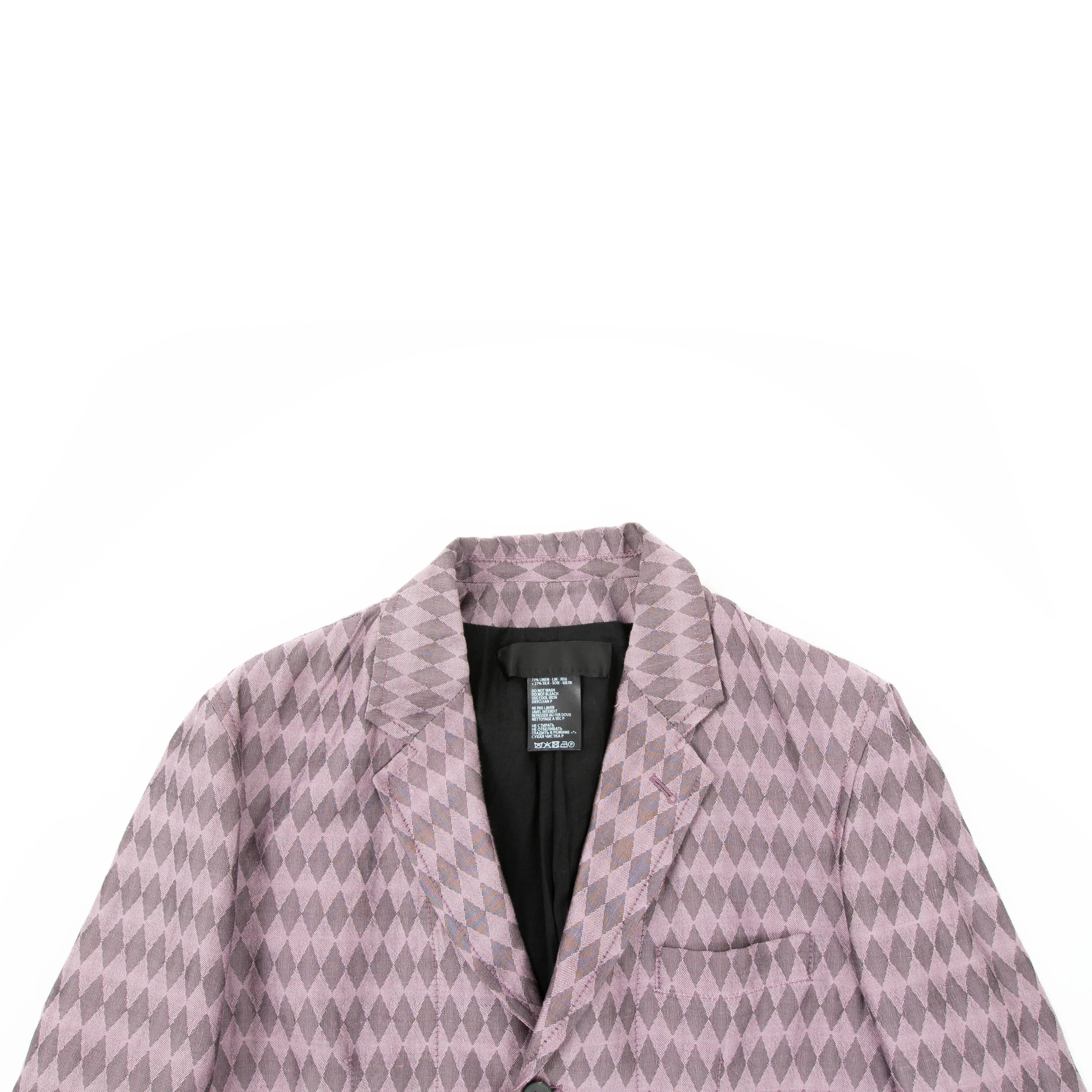 SS17 Lilac Checked Casual Blazer