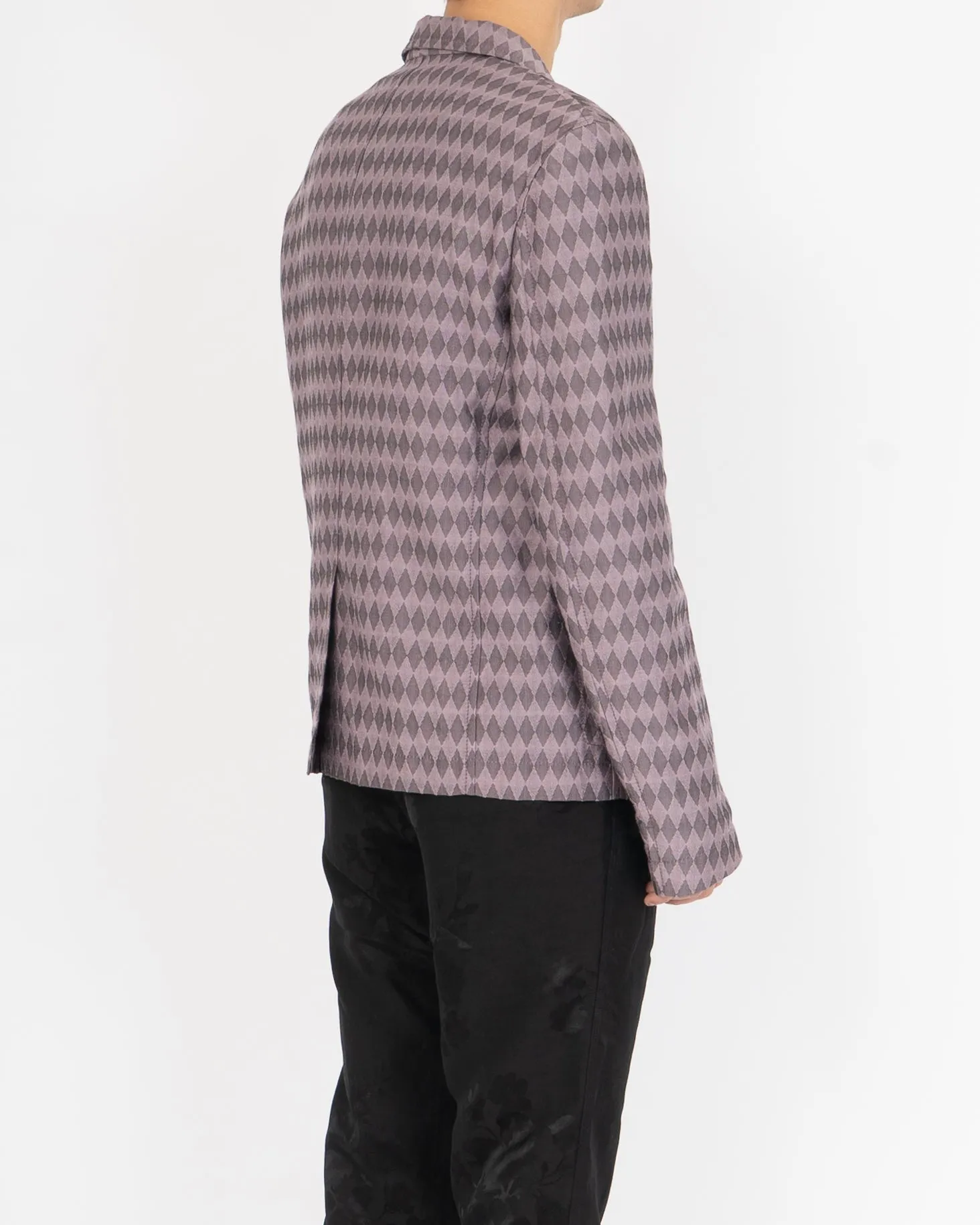 SS17 Lilac Checked Casual Blazer