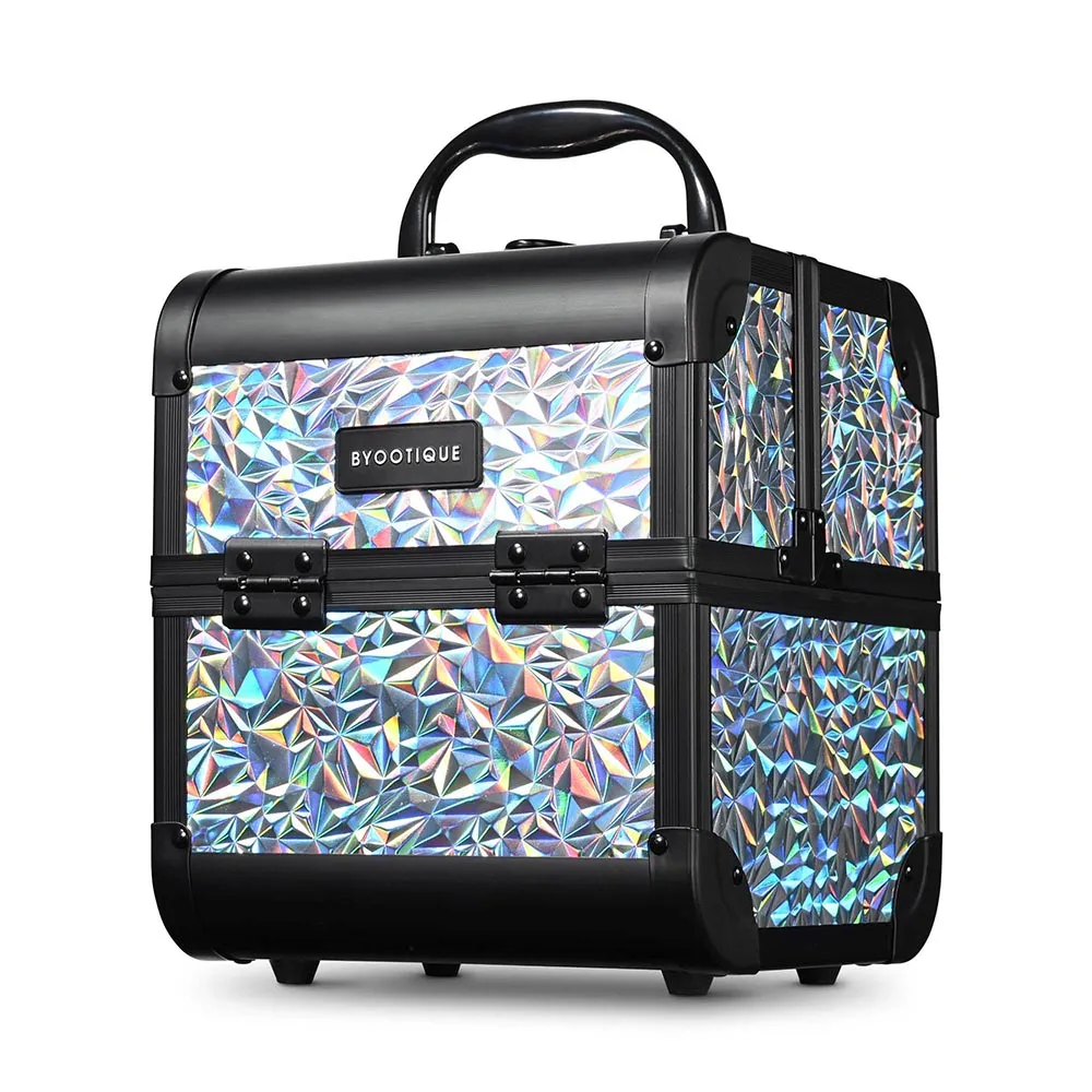 TheLAShop Makeup Train Case with Mirror & Extendable Tray