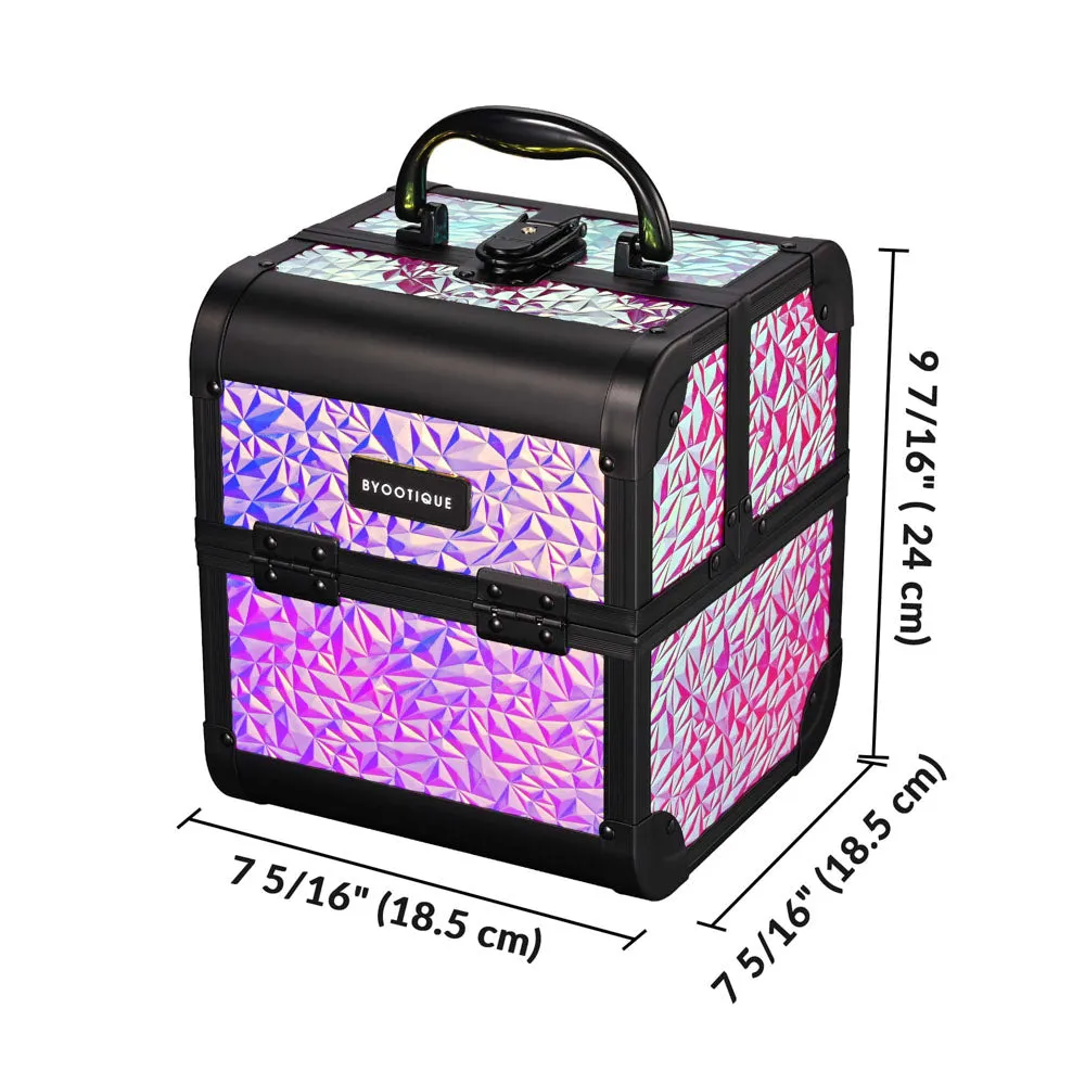 TheLAShop Makeup Train Case with Mirror & Extendable Tray