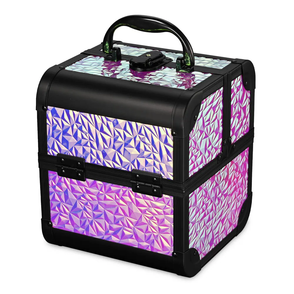 TheLAShop Makeup Train Case with Mirror & Extendable Tray