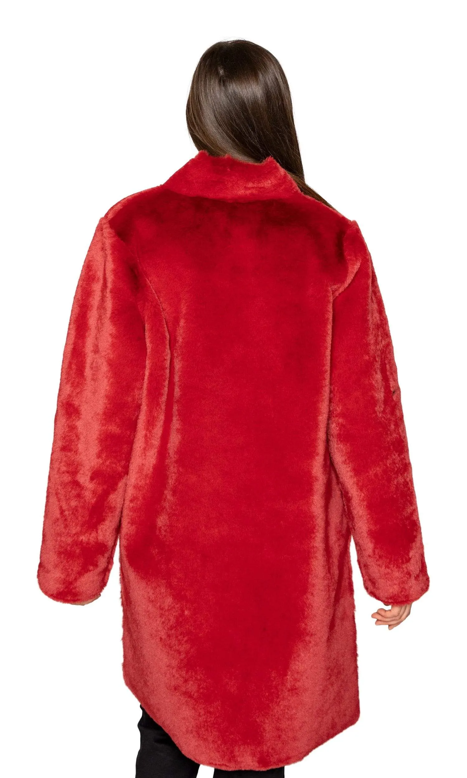 Velvet by Graham & Spencer Mina Faux Fur 3/4 Length Coat
