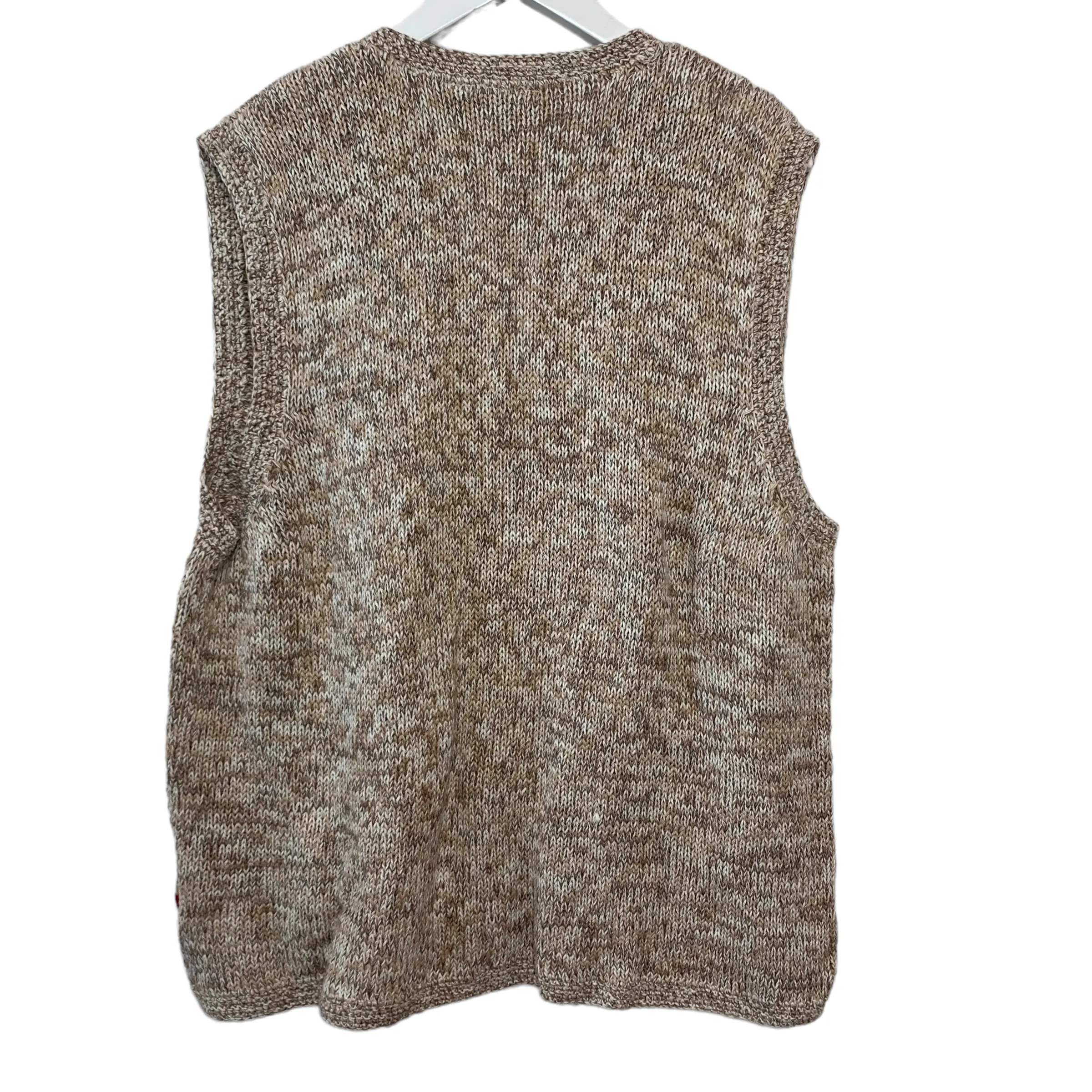 Vintage 90s Classic Elements Sweater Vest Fall Leaves 2X