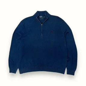 Vintage Ralph Lauren quarter zip knit sweater (XXL)