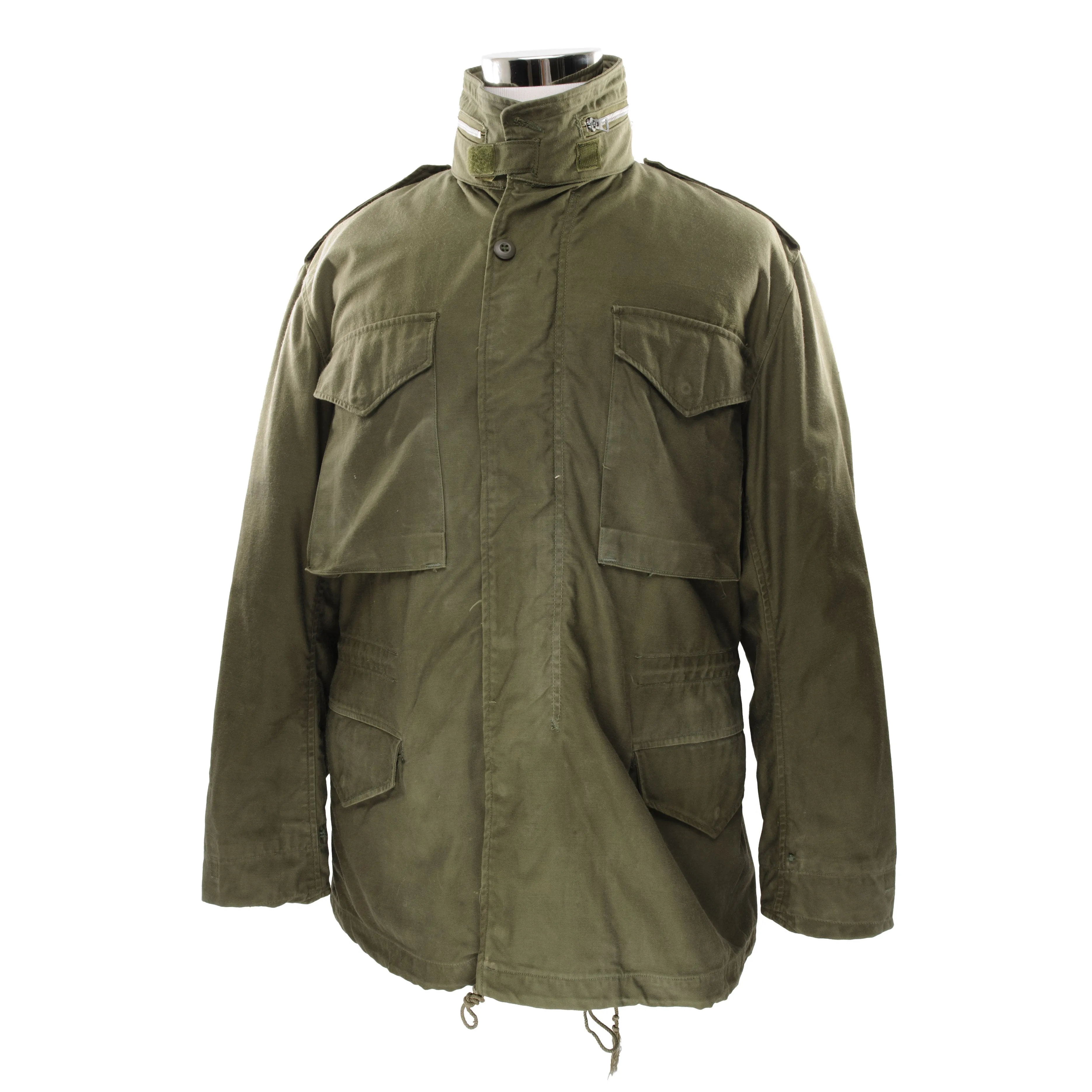 VINTAGE US ARMY M65 M-1965 FIELD JACKET 1970S VIETNAM WAR SIZE MEDIUM REGULAR