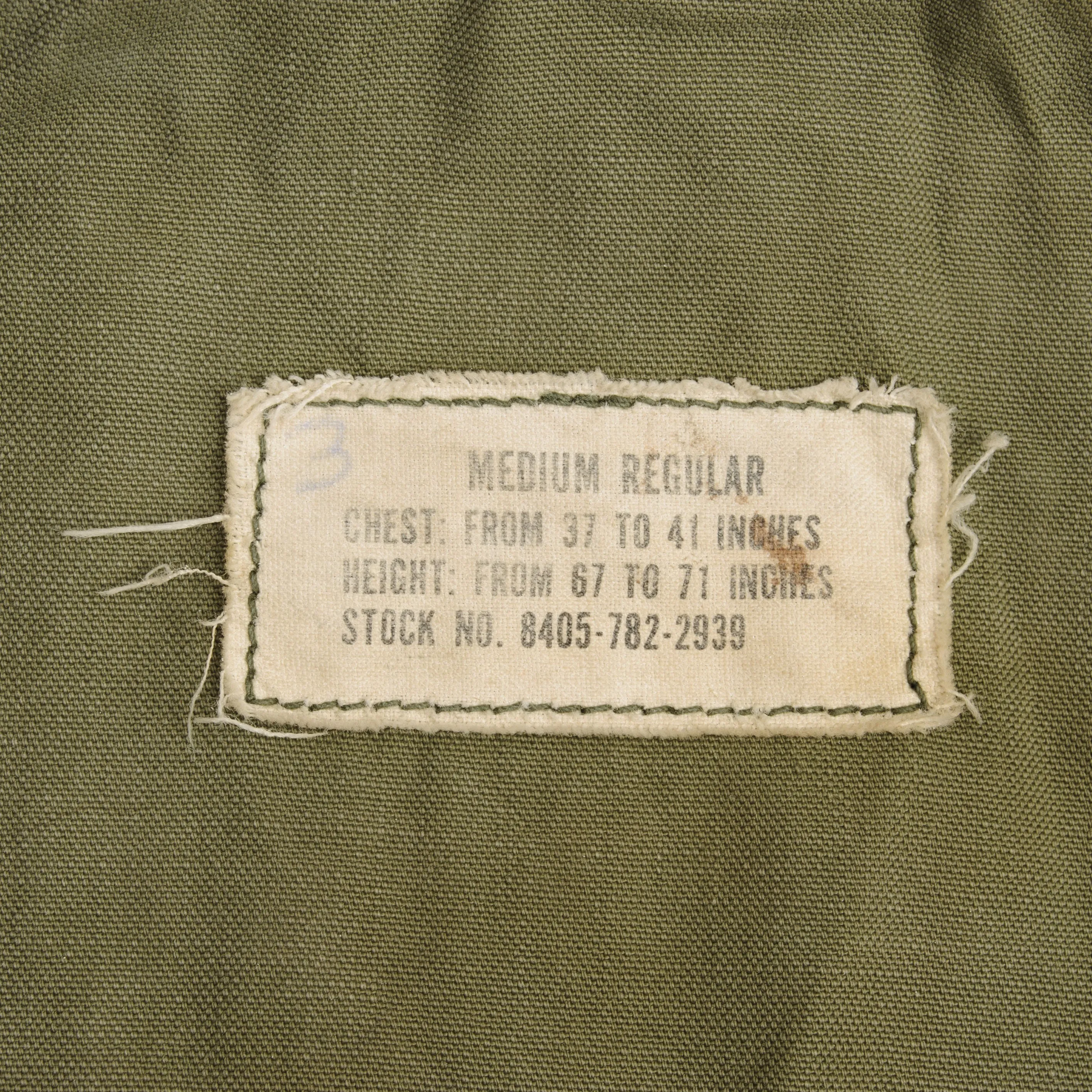 VINTAGE US ARMY M65 M-1965 FIELD JACKET 1970S VIETNAM WAR SIZE MEDIUM REGULAR