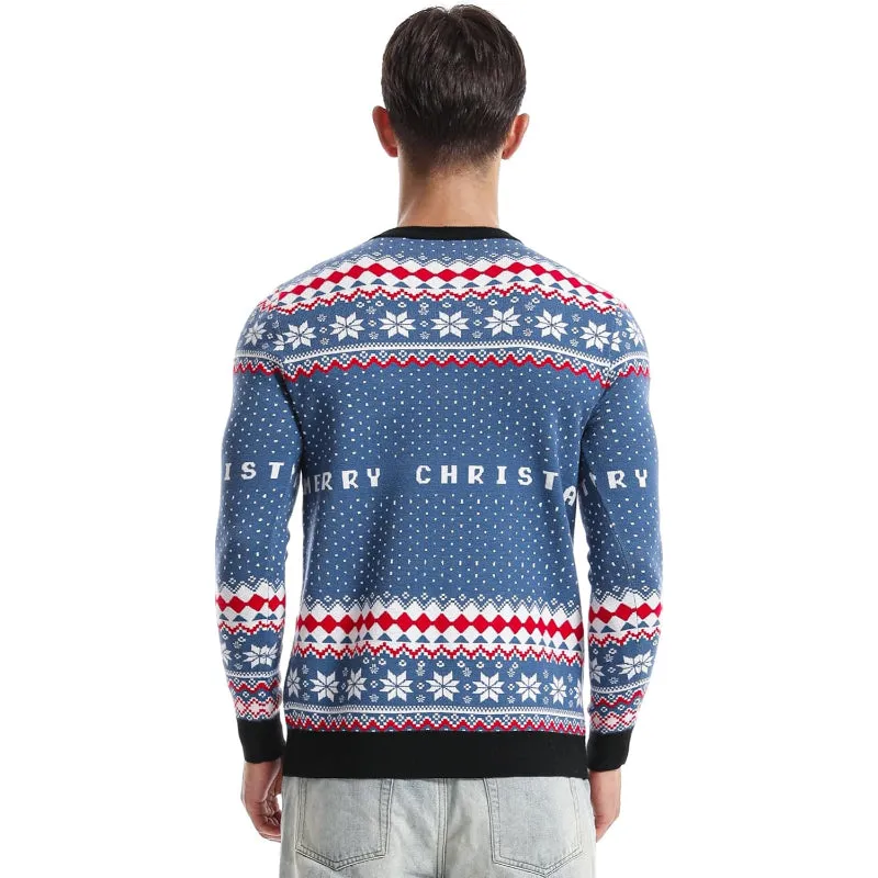 Whimsical and Funny Knitted Christmas Sweater for the Holidays