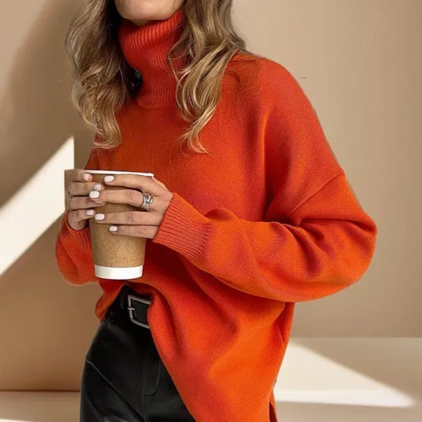 Women's Fashion Loose Turtleneck Sweater