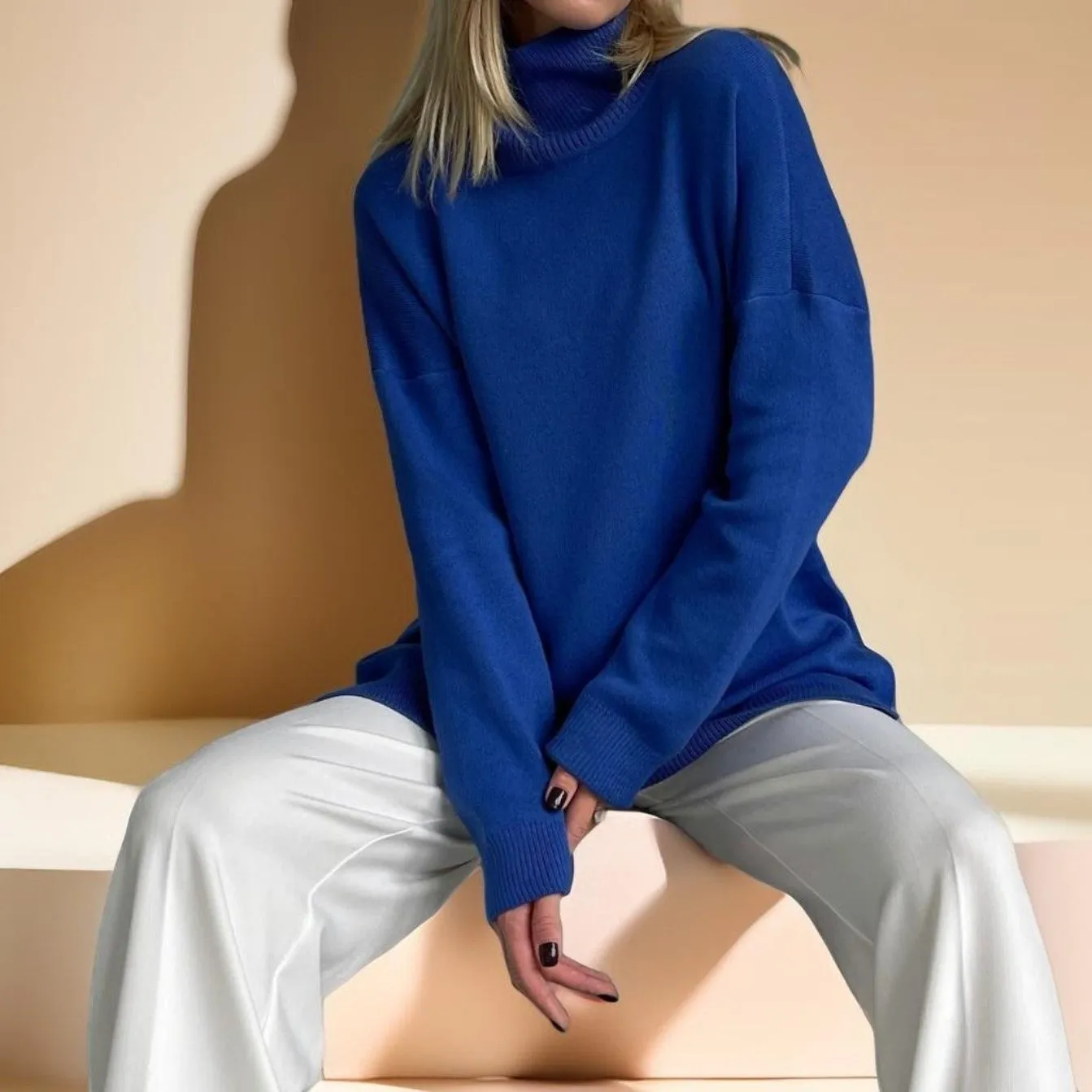 Women's Fashion Loose Turtleneck Sweater