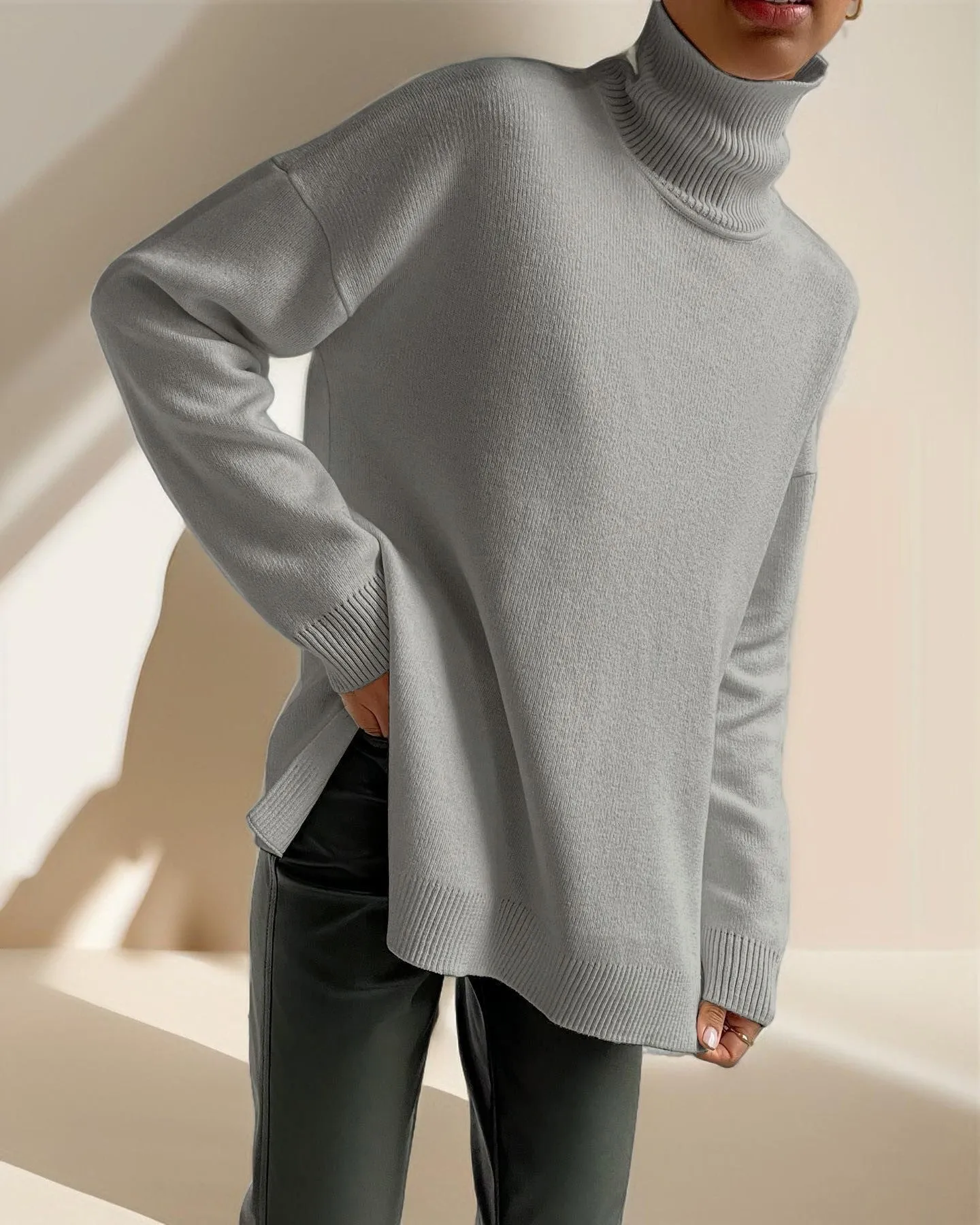 Women's Fashion Loose Turtleneck Sweater