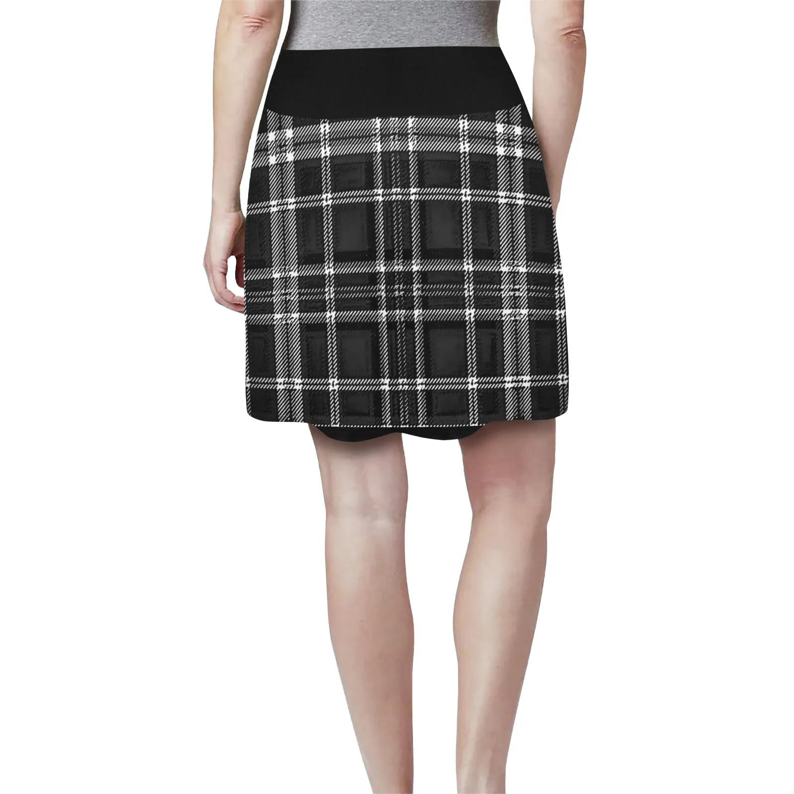 Yahuah-Tree of Life 02-04   Digital Plaid 01-06A Designer Golf Skirt