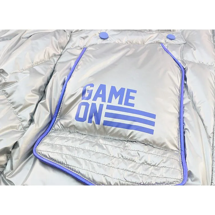 Zip-Up Cropped Waterproof Down Jacket